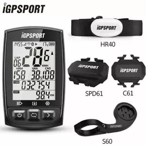 Computadora inalámbrica IGPSPORT ANT+GPS Ciclo IGS50E con accesorios opcionales CORAZÓN - Imagen 1 de 23