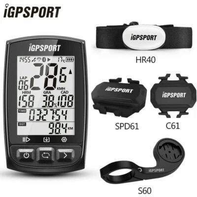 IGPSPORT ANT+GPS Cycle IGS50E Wireless Computer with Optional Accessaries HEART - Image 1 of 4
