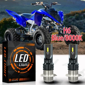 Super Bright LED Ice Blue Headlight Bulb Kit H6m YAMAHA RAPTOR 700 700R - Picture 1 of 14