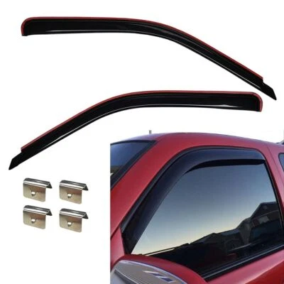 In-Channel Window Vent Visor Rain Guards for Silverado GMC Sierra 1500 2500 3500 - Imagem 1 de 4