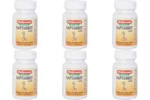 6 x Baidyanath Saptamrit Lauh Tablet (40tab) Herbal Ayurvedic Eye Wellness - Picture 1 of 3