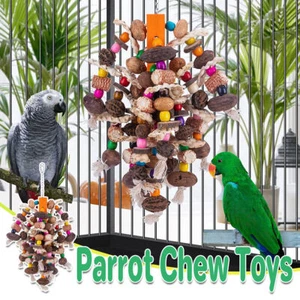 Colourful Parrot Toy Chew Corn Cob Fun Toy for Birds Safe Natural Playtime AU - Picture 1 of 12