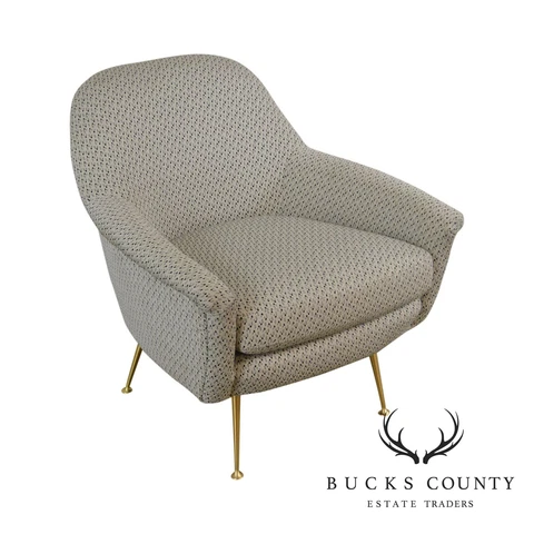 Modern Design Brass Leg Lounge Chair Cover
