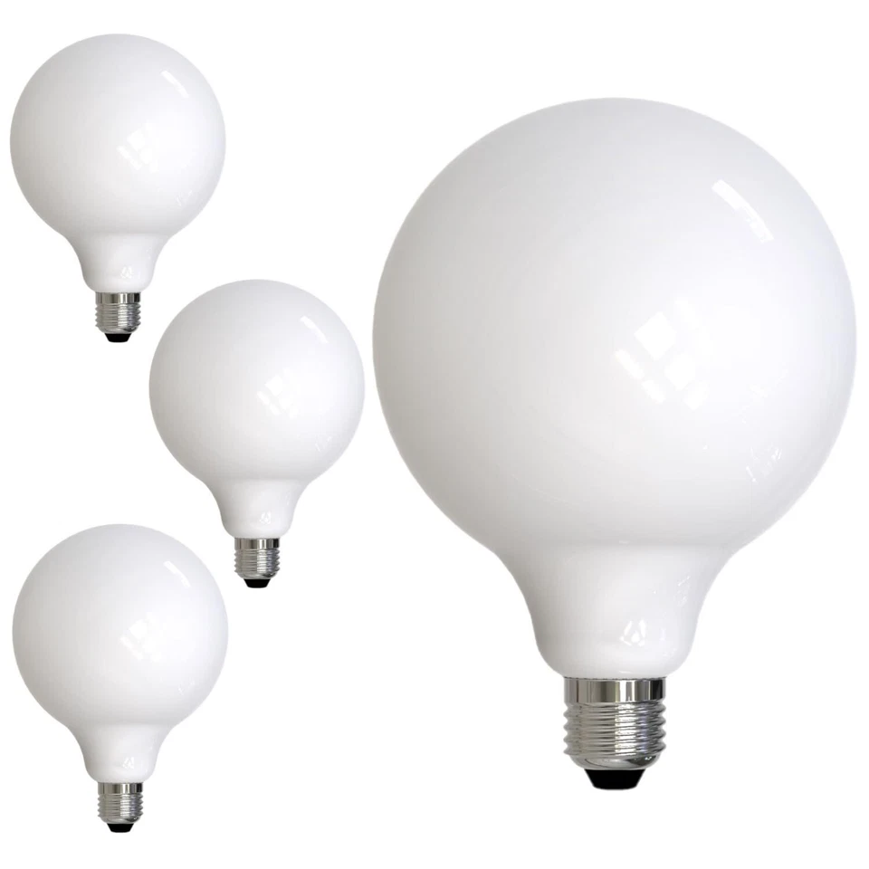 Diodesy 4PK G40 Globe Milky Light Bulb LED Filament CRI90 2700K, 8.5W 100W 800LM - Image 1 of 4