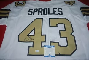 DARREN SPROLES New Orleans Saints Signed Jersey Beckett Witnessed COA WH32365 - Picture 1 of 4