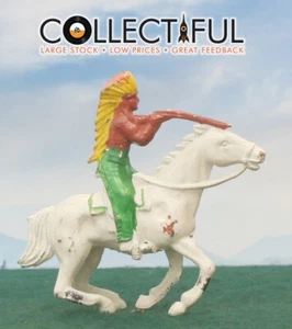 JOHN HILL CO ( JOHILLCO ) NATIVE INDIAN CHIEF  W/ RIFLE MOUNTED ON HORSE 🔥1075 - Picture 1 of 4