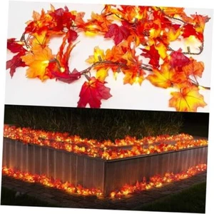 Thanksgiving Decorations for Home Lighted Fall Leaves String Lights, 11FT - Picture 1 of 8
