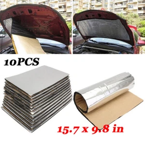 10 PIEZAS Alfombra Desacanadora de Sonido de Automóvil Firewall Protector Térmico Almohadilla Aislativa para Automoción - Imagen 1 de 9