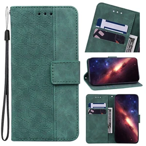 Emboss Fashion Card Wallet Case Magnetic Flip Bag Holder Cover For Various Phone - Picture 1 of 12