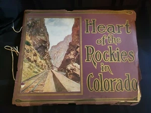 1906 "HEART OF THE ROCKIES IN COLORADO" SOUVENIR ALBUM vintage collectable - Picture 1 of 7