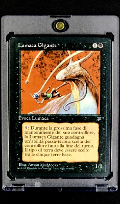 1995 MTG Magic The Gathering Italian Legends Lumaca Gigante Giant Slug Common - Image 1 of 4
