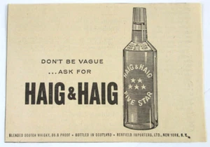 1963 Clipping Print Ad Cutout Haig & Haig Scotch Whisky Advertisement - Picture 1 of 2
