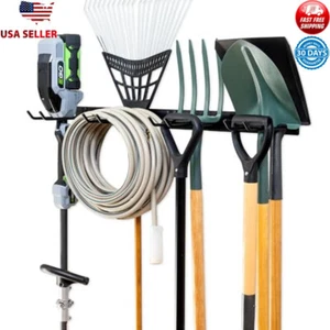 Garage Garden Tool Organizer Wall Mount Shovel Rake Hangers Yard 250 Pounds New - Picture 1 of 5