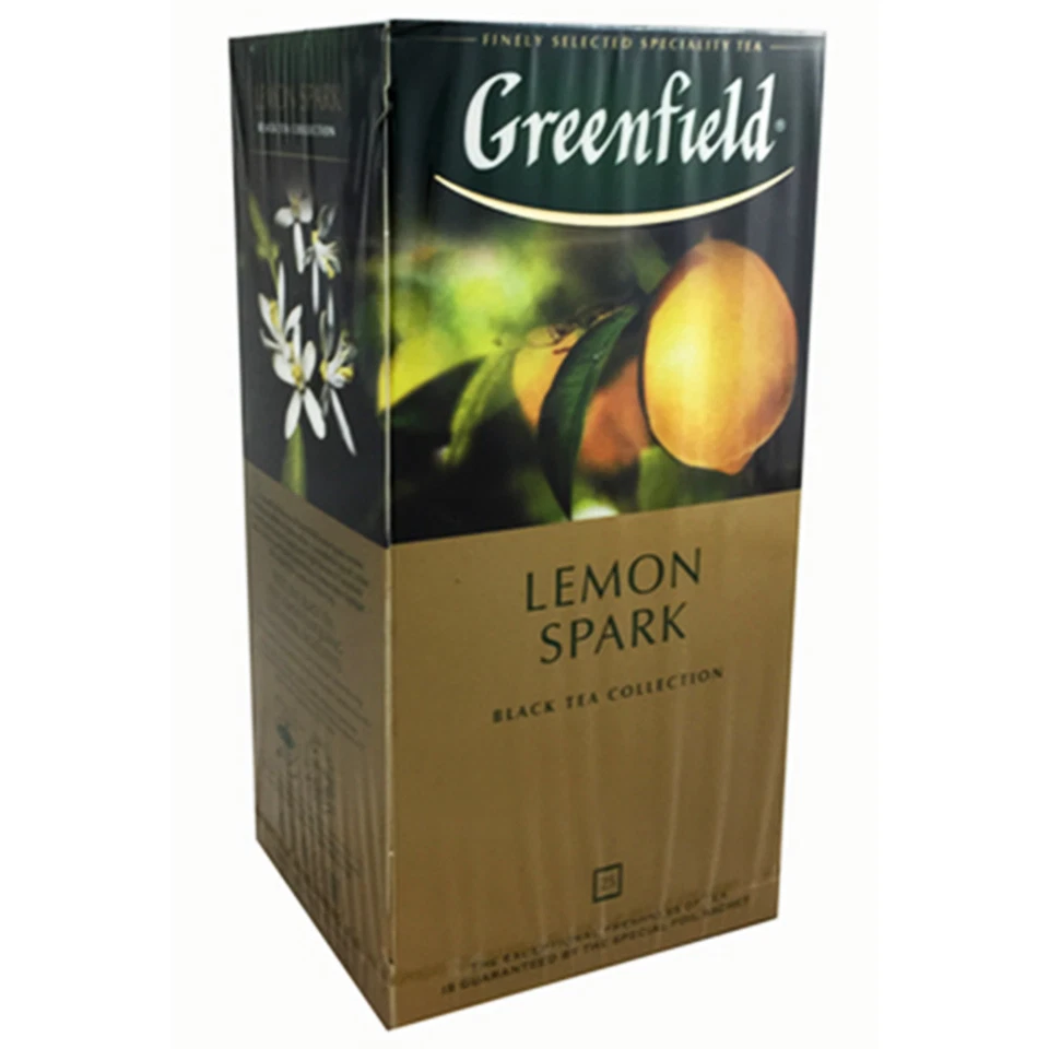 Greenfield Schwarztee Lemon Spark 25 Teebeutel schwarzer Tee Zitrone black Tea - Bild 1 von 1