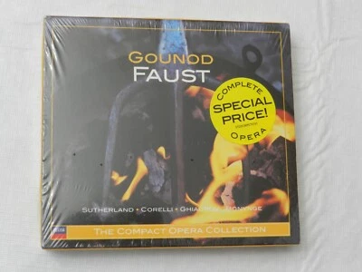 3-CD Box, Gounod, FAUST, Sutherland/Corelli,.. Decca Made in UK, 2002, SEALED! - Image 1 of 2