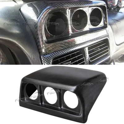 FRP For Subaru Impreza GC8 Style 1997-2000 Triple Dashboard Gauge Pod Parts - Image 1 of 4