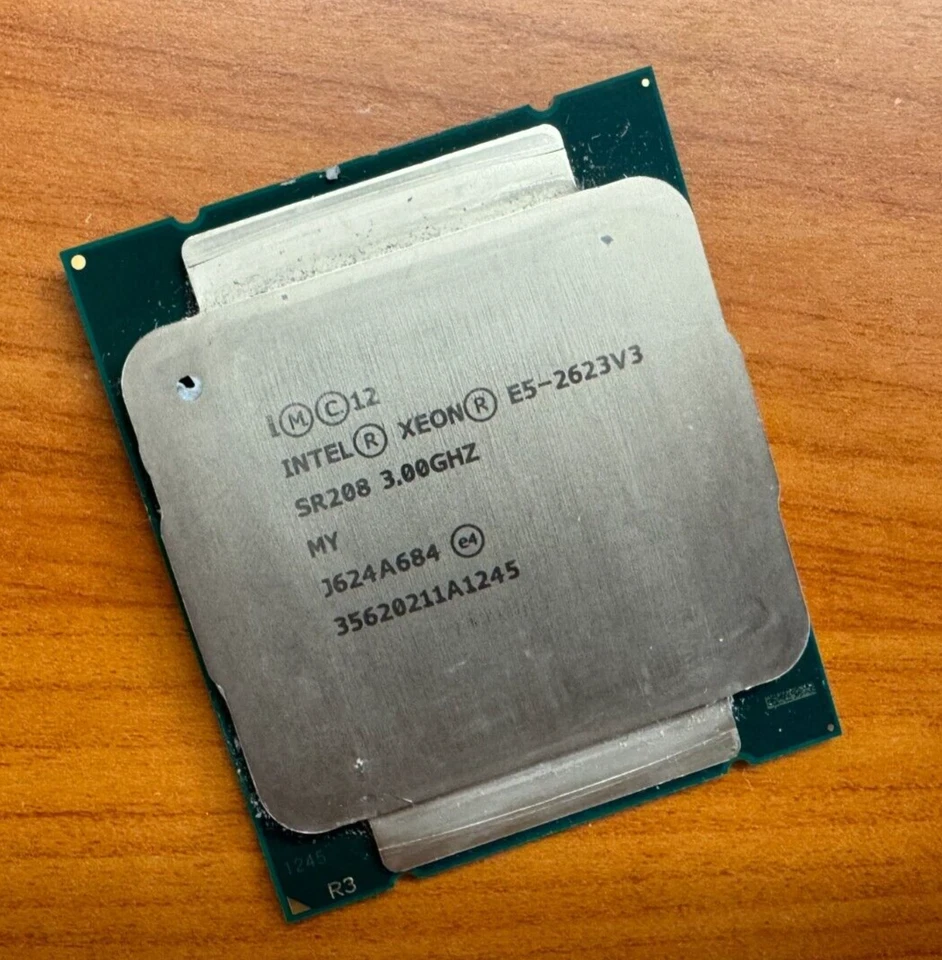 Intel Xeon E5-2623 V3 3.00GHz 4 Core 8 Threads 105W 10MB 8 GT/s CPU Processor - Image 1 of 1