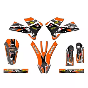 2005-2007 EXC PODIUM Orange Senge Graphics Kit Compatible with KTM - Foto 1 di 10
