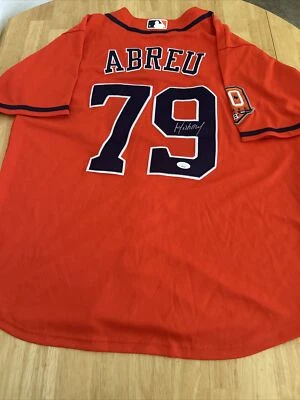 Camiseta deportiva autografiada de José Abreu de los Astros de Houston certificada por la JSA Foto 1 de 4