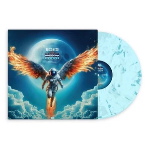 BLISS N ESO - The Moon (The Light Side) - BLUE & WHITE MARBLED VINYL - LP VINYL - Picture 1 of 3