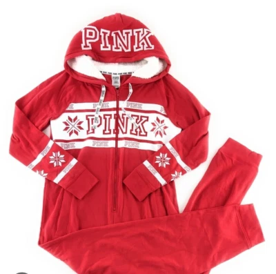 Pijama Victoria's Secret Sherpa One Piece aconchegante dormitório universitário presente P - Imagem 1 de 2