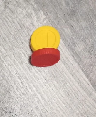 2010 年超级马里奥国际象棋典藏版黄色硬币当替换件 — 第 1/3 张图片