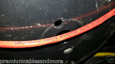 25ft Belden 83656 18/6C FEP/FEP Multi-Shield Control/Electronics Cable 200C Red - Image 1 of 4