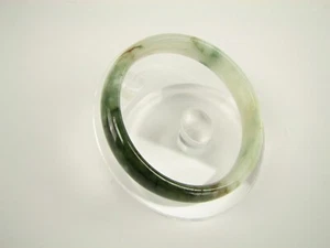 Echter natürlicher bunter grüner Jade runder Eternity Armreif 57,5 mm #962 - Bild 1 von 11