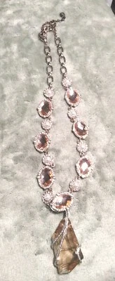 设计师 RL 纯银施华洛世奇水晶项链 — 第 1/4 张图片