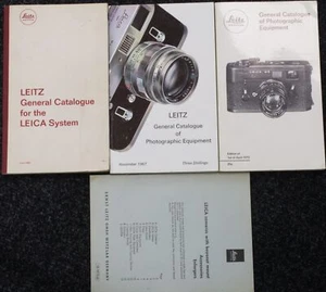 4 cataloghi Leitz Leica UK 1967 1972 1966 1961 - Foto 1 di 5