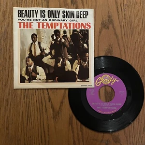 THE TEMPTATIONS - BEAUTY IS ONLY SKIN DEEP, GORDY G-7055, W/ PS, 1966, RARE ! - Picture 1 of 7