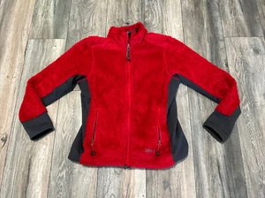 Marmot Plush Full Zip Jacket Red Polartec Women’s M Nice - Picture 1 of 16