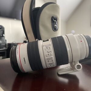 Canon EF 70-200mm f/2.8L IS USM Telephoto Zoom Lens with Lens case and Hood