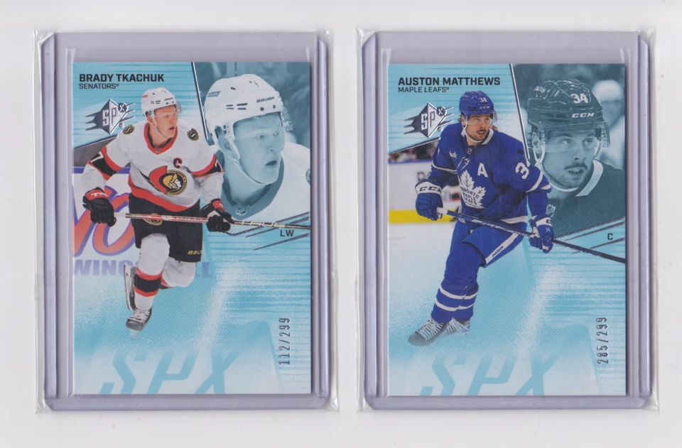 2022-23 UPPER DECK SPX BASE CARDS /299 - INCLUDING ROOKIES /299 - DROP DOWN LIST - Image 1 of 4