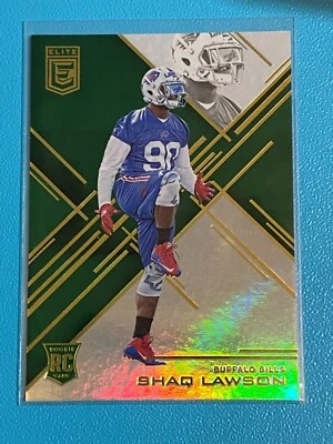 🏈 2016 Panini Elite Football Green Retail Base Card Rookie #113 Shaq LAWSON 🏈 - Image 1 of 2