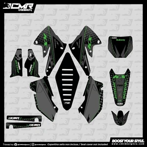 Kit Grafiche adesivi in crystal per KAWASAKI KXF 250 450 2004 2005 - Imagen 1 de 1