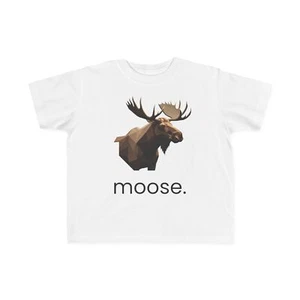 🦌 Geometric Moose Toddler T-Shirt | Nordic-Inspired Design ⭐ - Picture 1 of 37