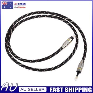 Digital Optical Audio Cable Fiber Mini Toslink to Toslink Optic Cable (2m) - Picture 1 of 8
