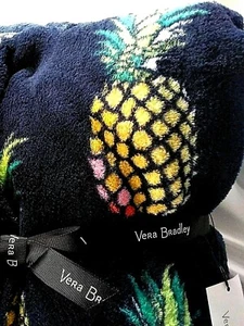Vera Bradley's PLUSH THROW BLANKET in TOUCAN PARTY Pattern, Blue 80"x50" NWT - Picture 1 of 6