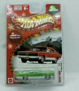 Hot Wheels Holiday Rods by Larry Wood 1967 Dodge Charger Green and White NEW 