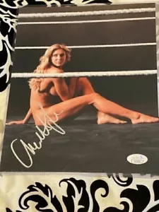 WWE Women's Champ Charlotte Flair AUTO JSA ESPN BODY 8x10 PRO PICTURE RIC BEST - Picture 1 of 2