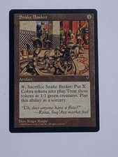 MTG - Snake Basket, NM/M Visions Rare Vintage Artifact Magic The Gathering