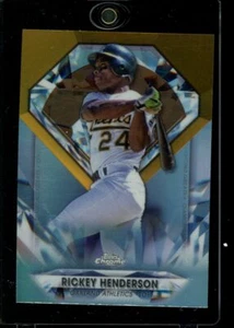 2022 Topps Chrome Update #DGC-20 Rickey Henderson Diamond Greats Die Cuts - Picture 1 of 2