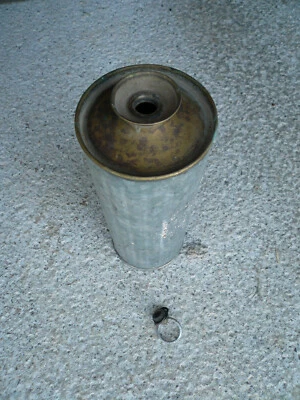 Ancienne gourde bouillotte en fer galvanisé - Photo 1/3