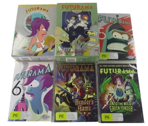 Futurama Bundle Seasons 1 2 5 6 and 2 Movies PG R4 PAL 2002 20th C Fox Tested - Picture 1 of 10
