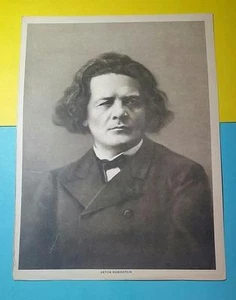 RARE VINTAGE 1919 THE MENTOR PRESS PHOTO PRINT - ANTON RUBINSTEIN - MUSICIAN - Picture 1 of 2
