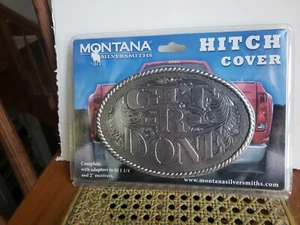 Montana Silversmith Hitch Cover w/1 1/4" & 2" receiver adapters - Picture 1 of 3