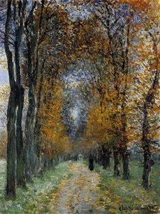 Claude Monet The Avenue Fine Art Giclee Print Repro on Canvas 12"x16" - Picture 1 of 1