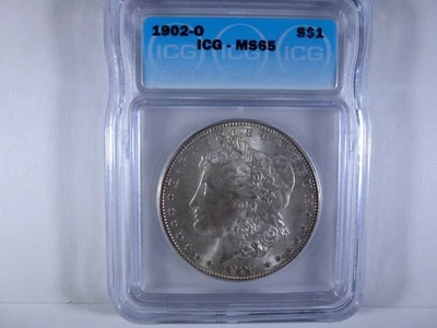1902-O Morgan Silver Dollar graded MS-65 by ICG - Image 1 of 4