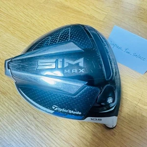 TaylorMade SIM MAX 10.5 Driver Head Only RH Right Handed Adjustable Loft Exc+++ - Picture 1 of 24